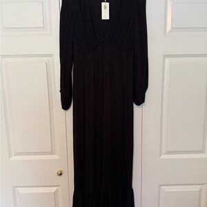 Z Supply Black Long Sleeve Dress
